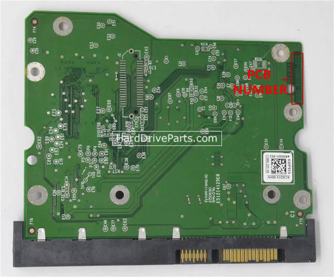 WD WD60EZRX Harde Schijf PCB 2060-800001-002