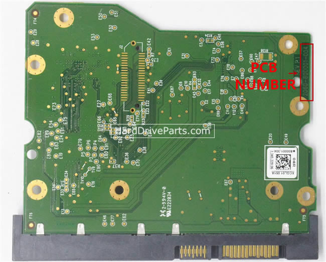 WD WD60EZRX Harde Schijf PCB 2060-800001-004