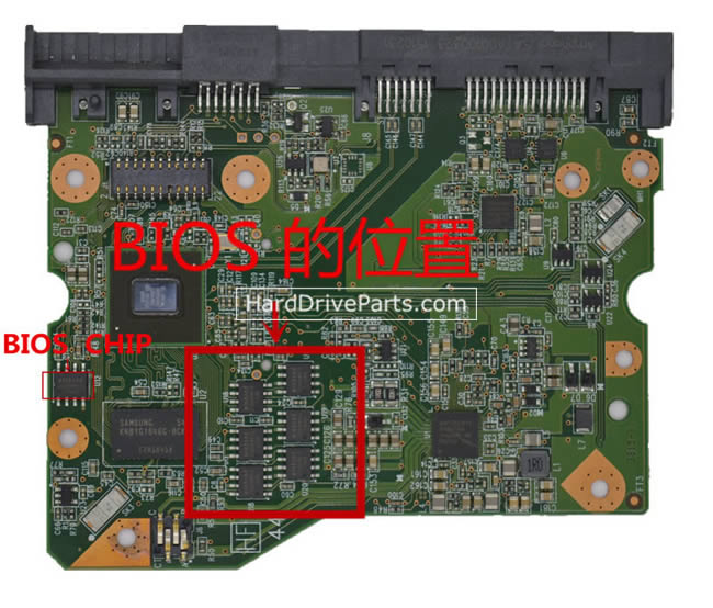 WD WD60EZRX Harde Schijf PCB 2060-800002-007