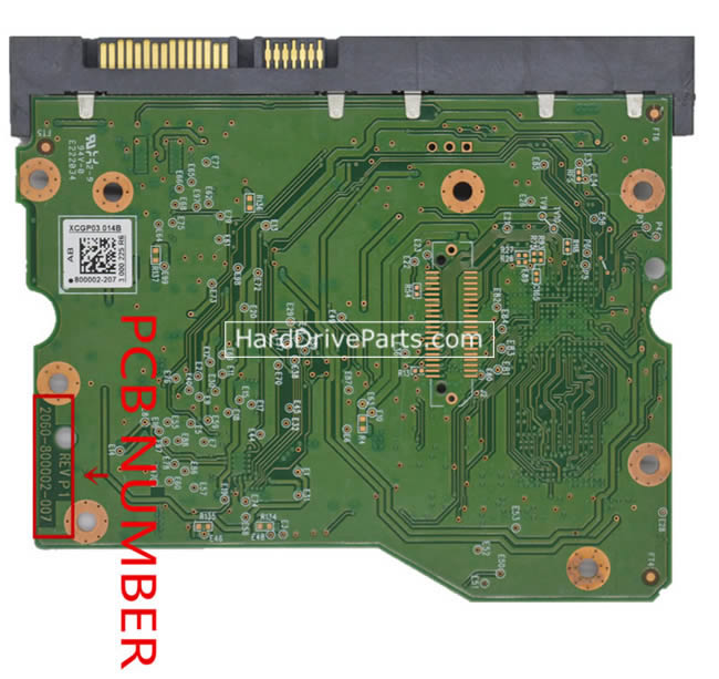 WD WD60EZRX Harde Schijf PCB 2060-800002-007