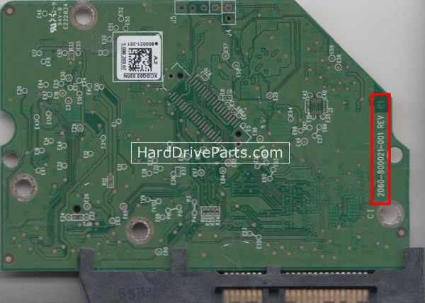 2060-800021-001 Western Digital Harde Schijf PCB Printplaat