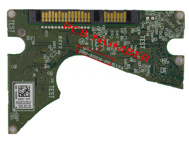 2060-800036-000 WD Harde Schijf PCB Printplaat