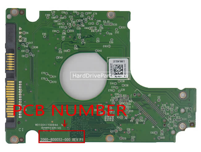 2060-800052-000 WD Harde Schijf PCB Printplaat