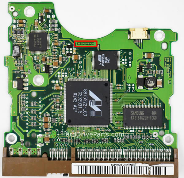 Samsung SP0802N Harde Schijf PCB BF41-00063A - Klik op de afbeelding om het venster te sluiten