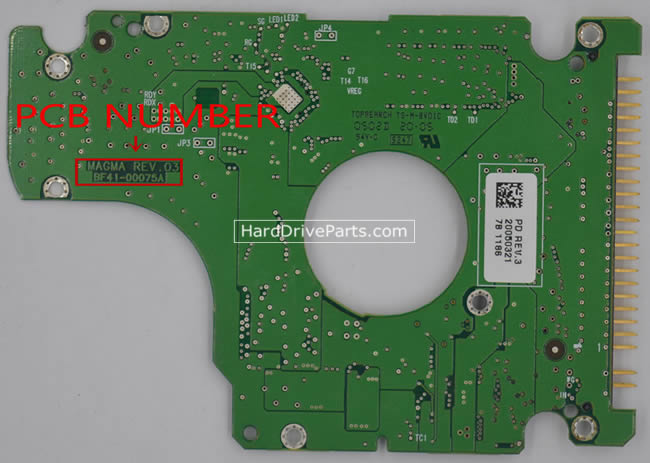 Samsung MP0603H Harde Schijf PCB BF41-00075A