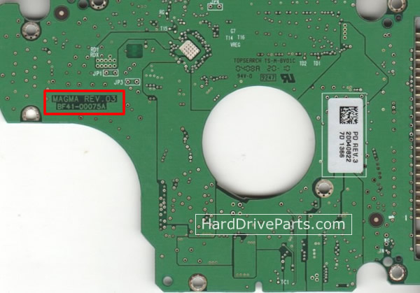 Samsung MP0402H Harde Schijf PCB BF41-00075A - Klik op de afbeelding om het venster te sluiten