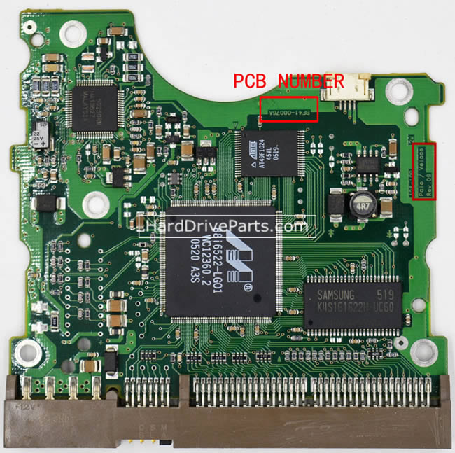 BF41-00076A Harde Schijf PCB Elektronica Samsung SP0802N