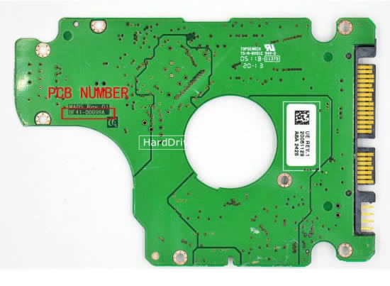 BF41-00098A Samsung Harde Schijf PCB Printplaat