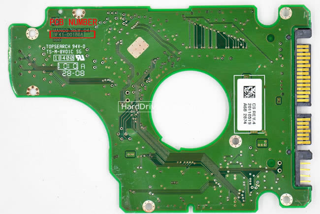 BF41-00186A Samsung Harde Schijf PCB Printplaat