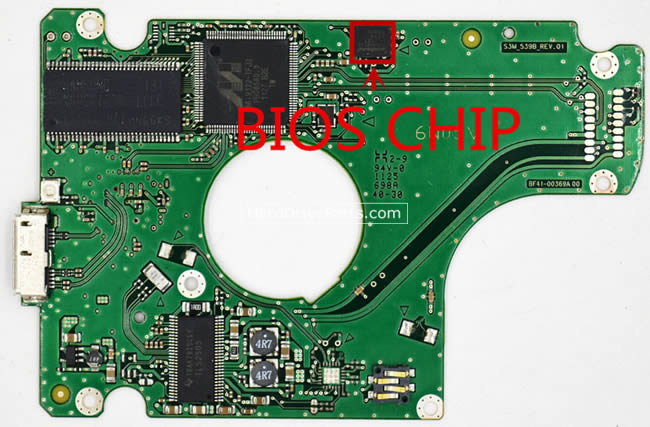 Samsung HM100UX Harde Schijf PCB BF41-00369A