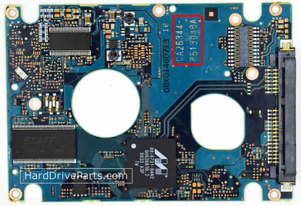CA26344-B51304BA Fujitsu Harde Schijf PCB Printplaat