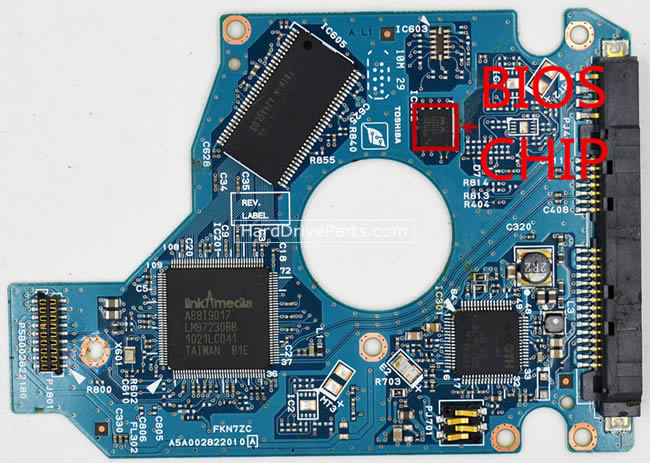 Toshiba MK5061GSY Harde Schijf PCB G002822A