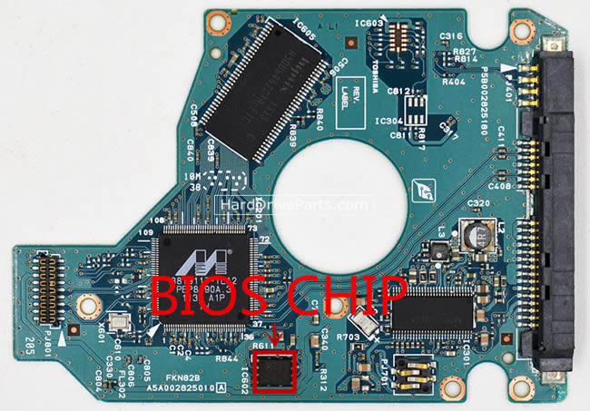 G002825A Toshiba Harde Schijf PCB Printplaat