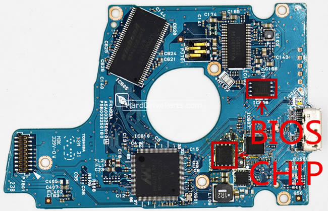 Toshiba MQ01UBD050 Harde Schijf PCB G003250A