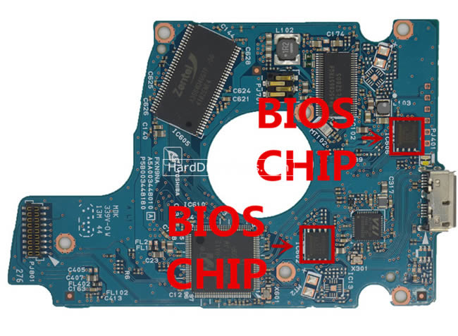 G3448A Toshiba Harde Schijf PCB Printplaat