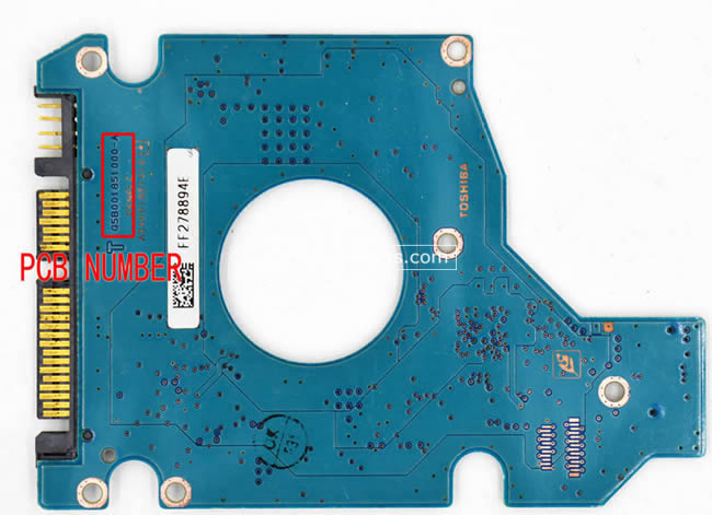 G5B001851000-A Harde Schijf PCB Elektronica Toshiba MK1237GSX