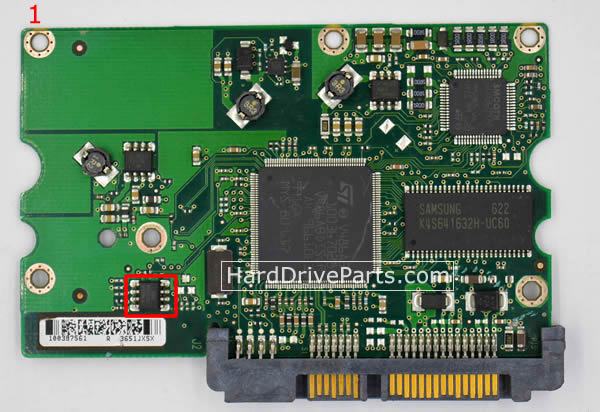 Seagate ST3250824SV Harde Schijf PCB Elektronica 100387575