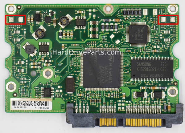 Seagate ST3500631NS Harde Schijf PCB Elektronica 100435196