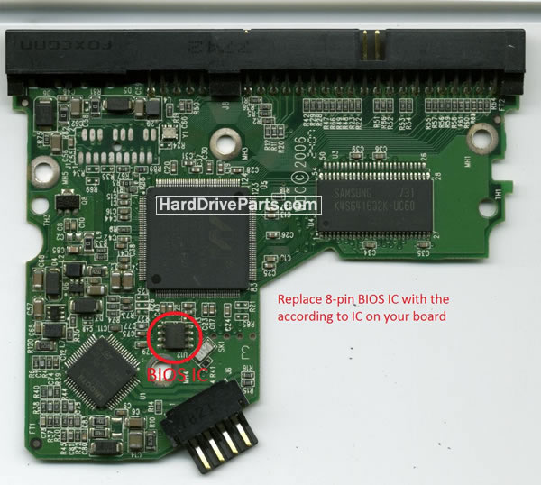 WD WD800B Harde Schijf PCB Elektronica 2060-701292-000