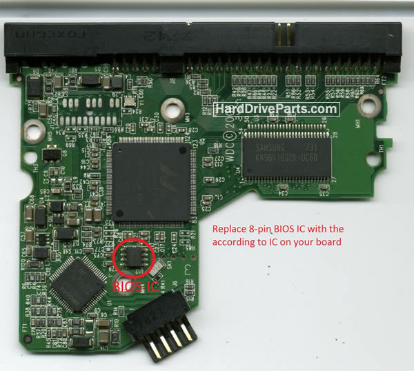 WD WD2000BB Harde Schijf PCB Elektronica 2060-701292-002