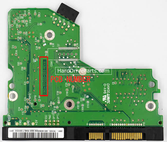 WD WD2500KS Harde Schijf PCB Elektronica 2060-701335-003