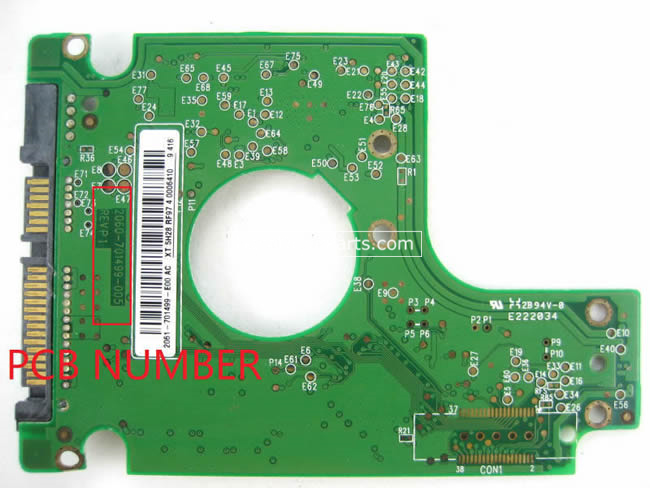 WD WD1200BEVT Harde Schijf PCB Elektronica 2060-701499-005