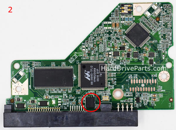 WD WD7500AADS Harde Schijf PCB Elektronica 2060-701640-001