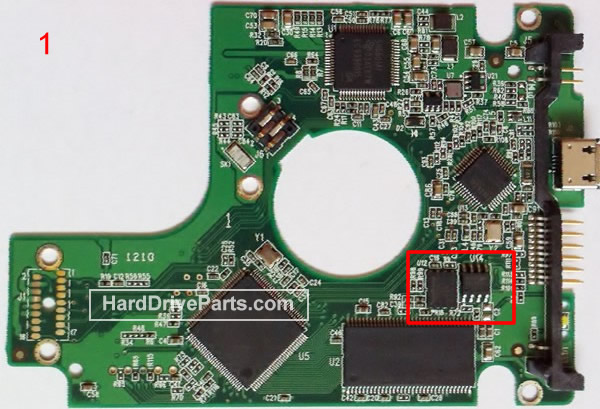 WD WD1600BMVV Harde Schijf PCB Elektronica 2060-701675-004