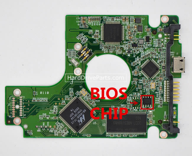 WD WD1600BMVV Harde Schijf PCB Elektronica 2060-701675-004