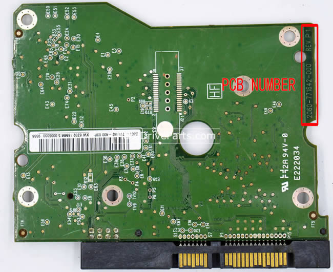 WD WD2001FASS Harde Schijf PCB Elektronica 2060-771642-000