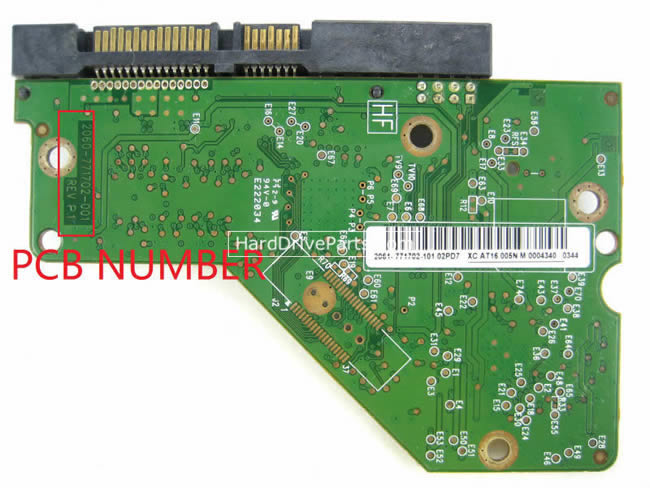 WD WD5002AALX Harde Schijf PCB Elektronica 2060-771702-001