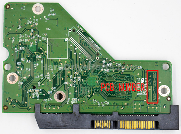 WD Harde Schijf PCB Elektronica 2060-771829-002 - Klik op de afbeelding om het venster te sluiten