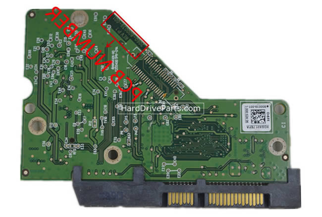 WD WD10EZEX-60WN4A0 Harde Schijf PCB Elektronica 2060-800039-001