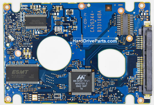 Fujitsu MHZ2080BJ FFS G2 Harde Schijf PCB Elektronica CA26344-B33104BA