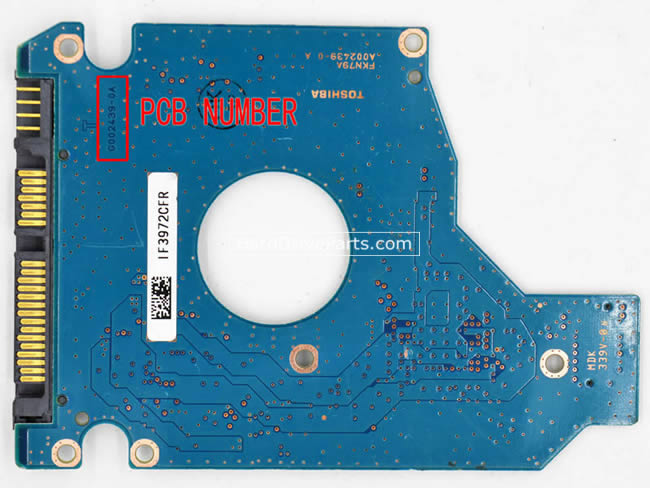 Toshiba MK2555GSXF Harde Schijf PCB Elektronica G002439-0A