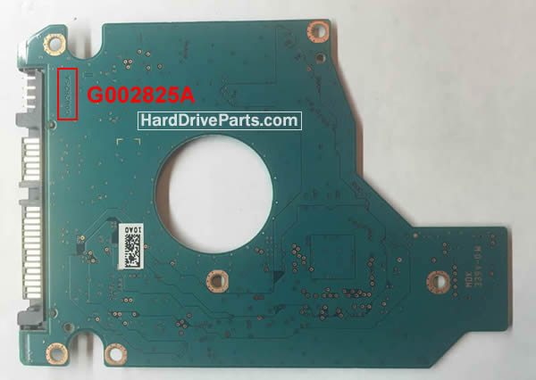 Toshiba MK5075GSX Harde Schijf PCB Elektronica G002825A