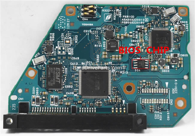 Toshiba MG03ACA100 Harde Schijf PCB Elektronica G003220A